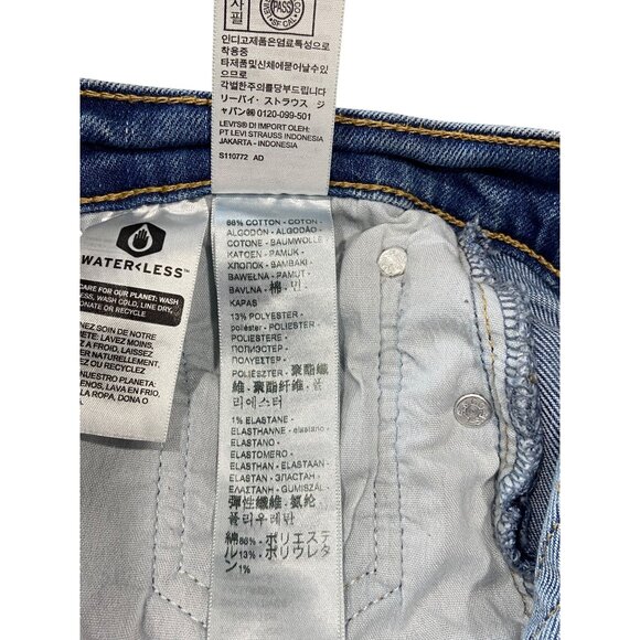 Levi’s Ribcage Straight Ankle Jeans Blue Size 27 - Picture 4 of 15